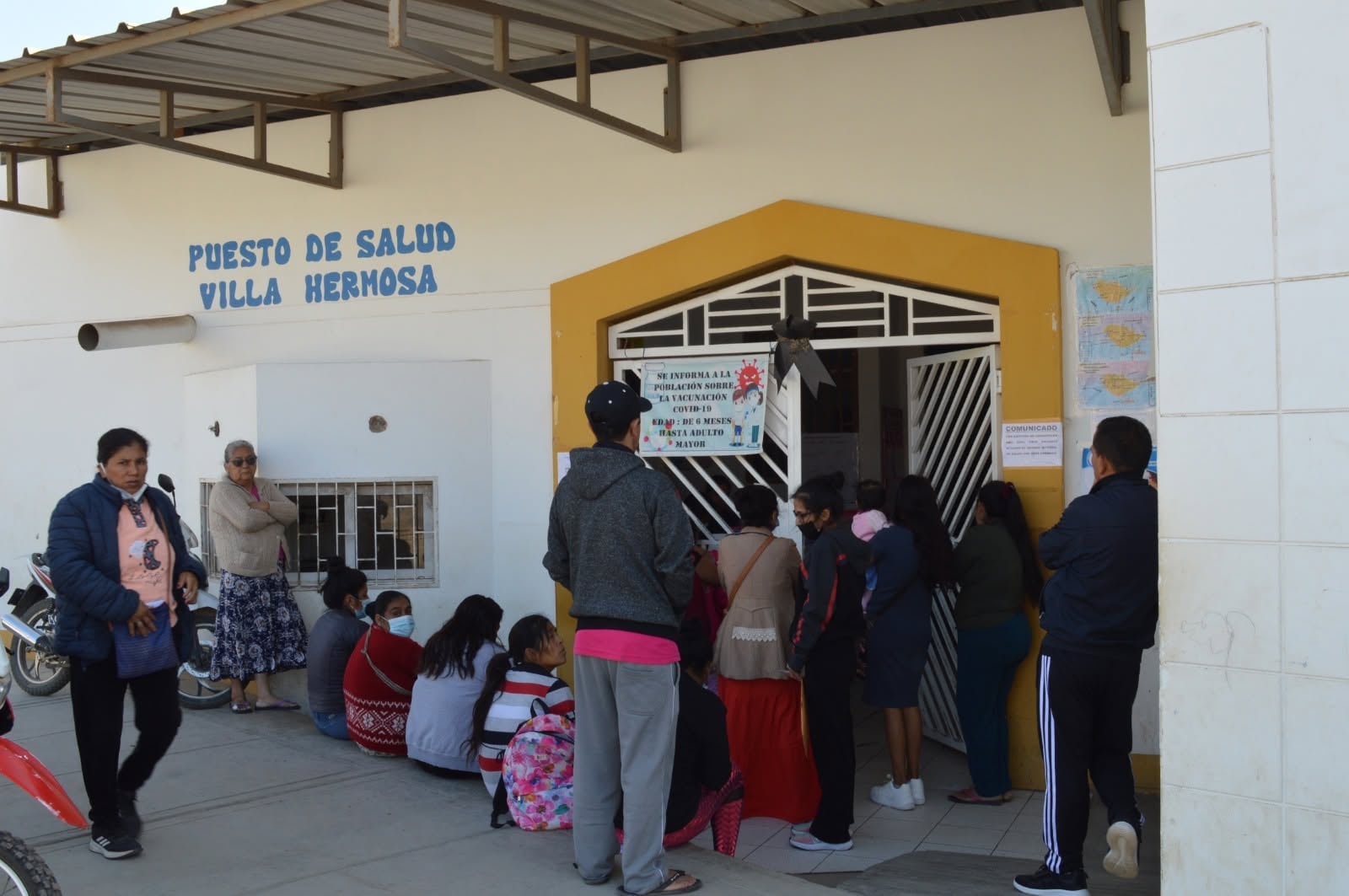 Menor fue llevada al centro de salud de Villa Hermosa.