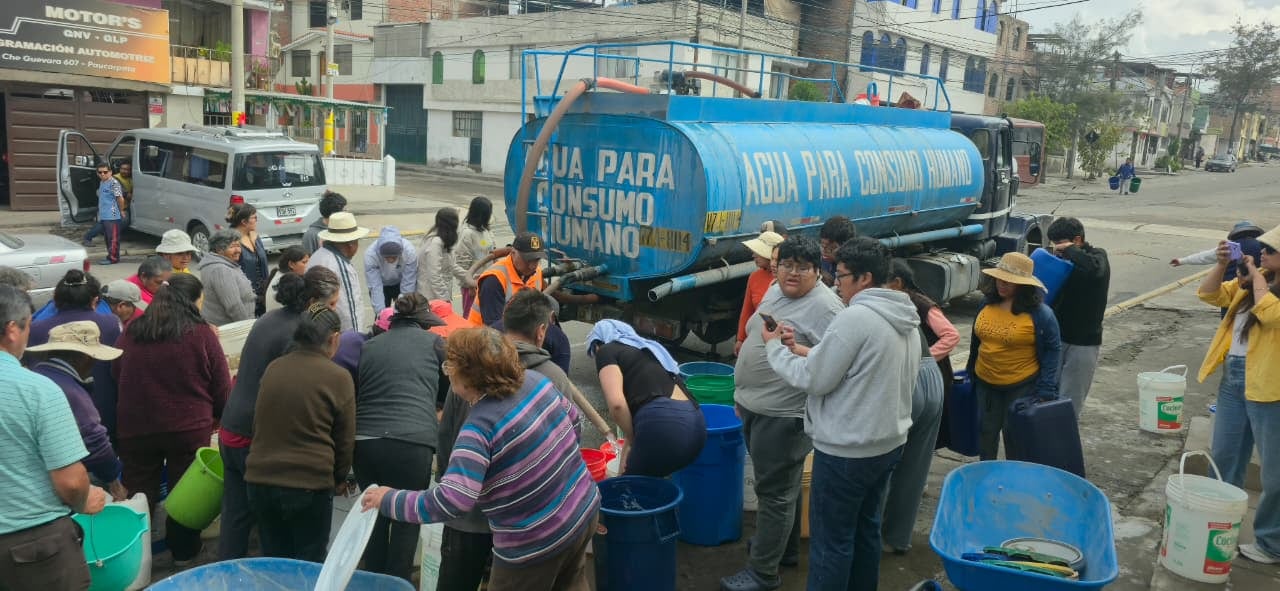 Población sufriría para abastecerse de agua potable. Foto: GEC.