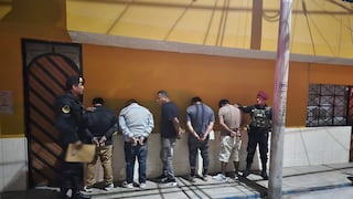 Tacna: Policía detiene a cinco presuntos ladrones que robaban en vivienda