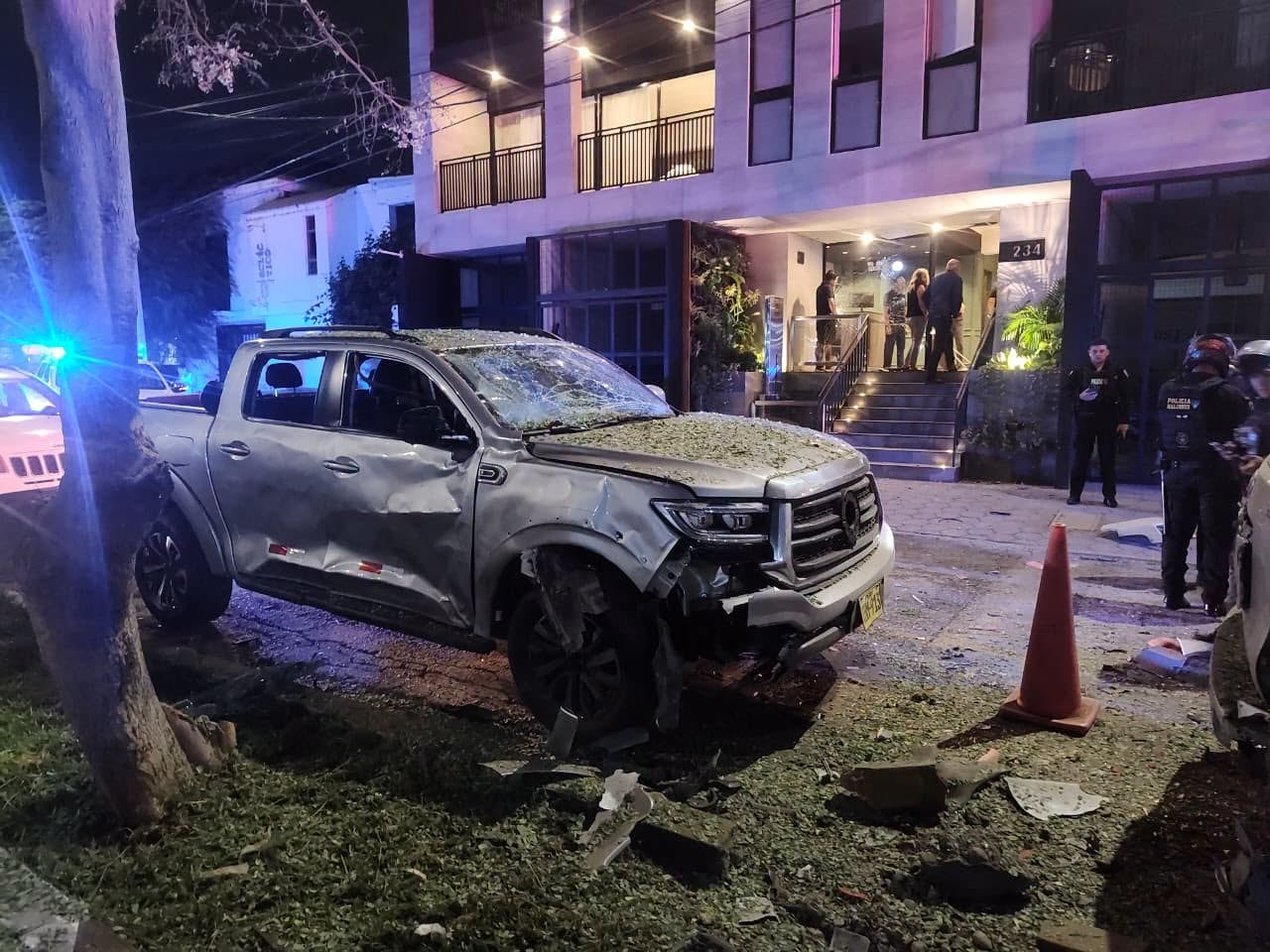 Atentado irrumpió la tranquilidad en la urbanización Palmeras del Golf, en el distrito de Víctor Larco Herrera. (Fotos: Ozono Televisión)