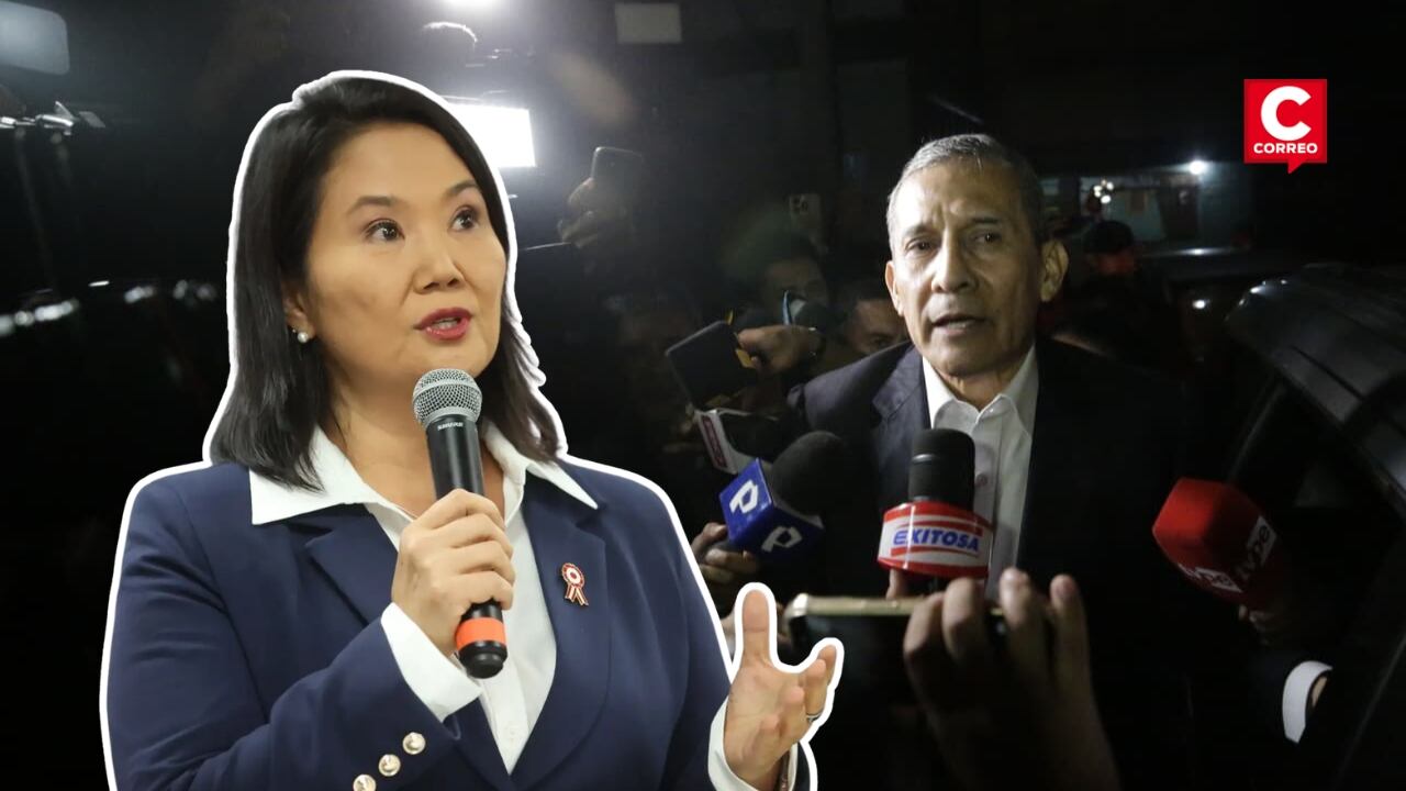 Keiko Fujimori saluda liberación de Ollanta Humala: “Que la justicia ponga su esfuerzo donde la ciudadanía reclama”. Composición: Diario Correo.