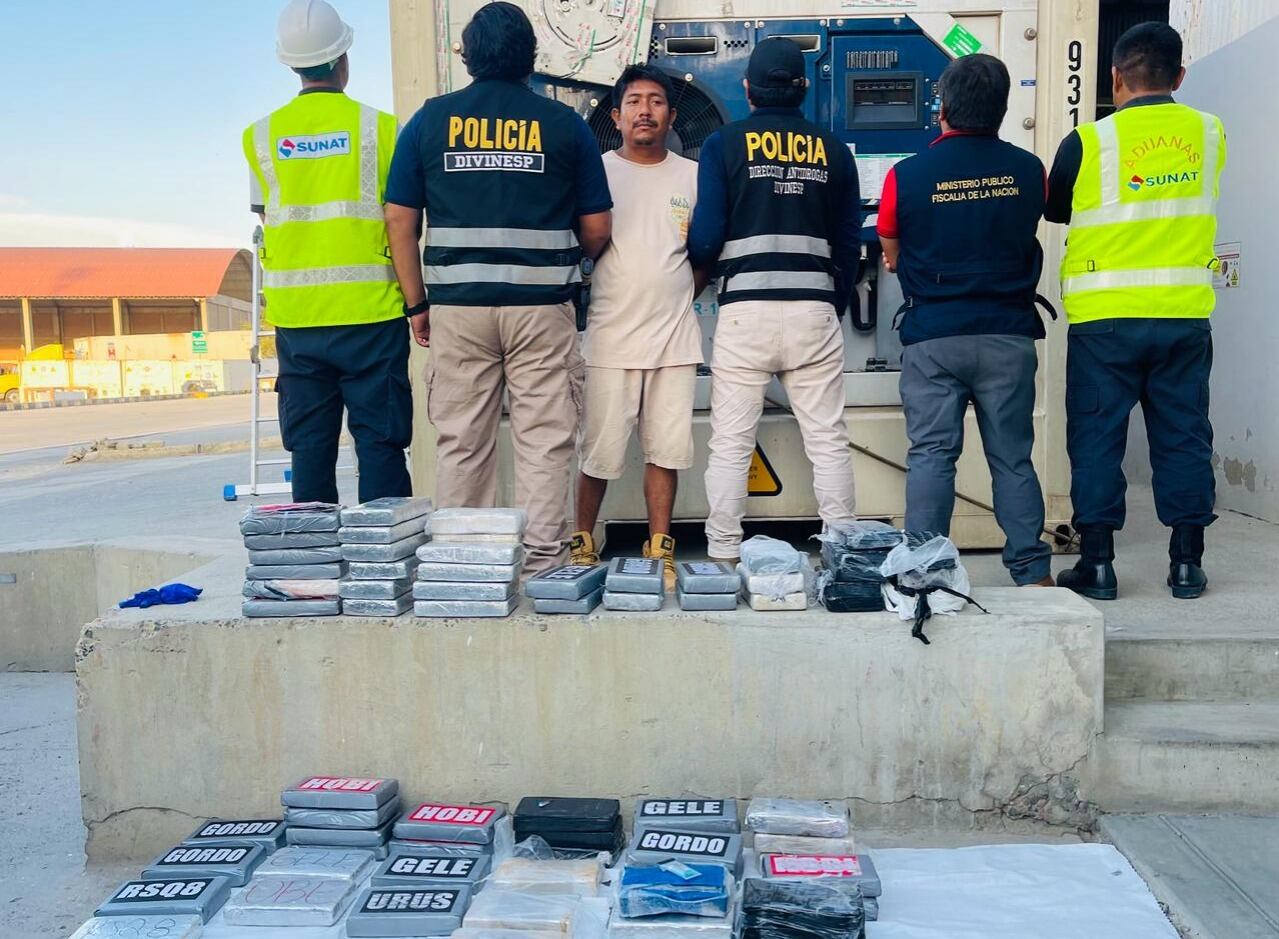 Una persona fue detenida durante la intervención siendo trasladado a la dependencia policial para las diligencias de ley