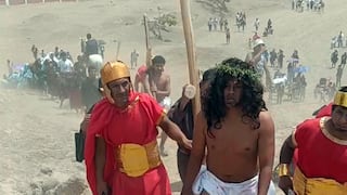 Chincha: comunidad de Tambo de Mora vuelve a revivir el vía crucis por Semana Santa
