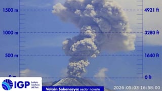 Arequipa: Nueva explosión de volcán Sabancaya con dispersión de cenizas hacia varios distritos