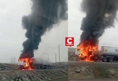 Áncash: camión cisterna se incendió en la Panamericana Norte y generó alarma en Samanco (VIDEO)