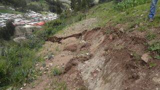Marañón: deslizamiento de cerro pone en peligro viviendas