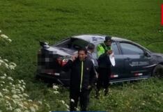 Automóvil con pasajeros se despista y vuelca en la Carretera Central