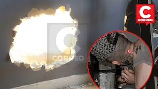 Delincuentes hacen forado y apagan cámaras para robar gimnasio en Huancayo