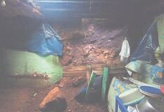 Lluvias inhabilitan viviendas y afectan carreteras en la sierra de La Libertad