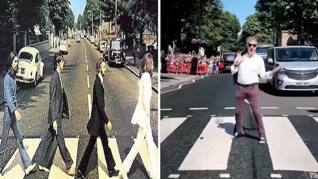 Paul McCartney vuelve a pasar por 'Abbey Road' tras casi 50 años (VÍDEO)