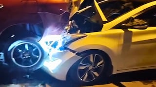 Arequipa: Conductor en presunto estado de ebriedad provoca choque múltiple en Miraflores (VIDEO)