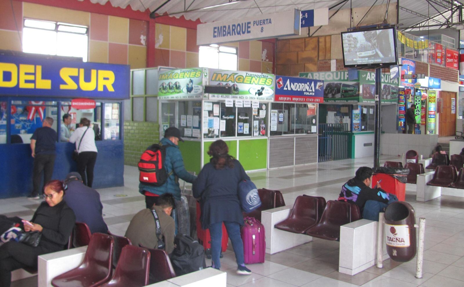En el terminal terrestre de Tacna se produjo ataque por parte de ciudadanos foráneos. (Foto: Difusión)