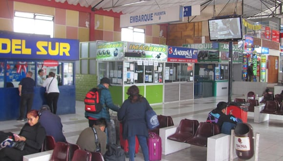 En el terminal terrestre de Tacna se produjo ataque por parte de ciudadanos foráneos. (Foto: Difusión)