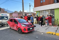 Cámaras captaron choque entre camión de gas y auto que dejó una joven muerta en Arequipa (VIDEO)