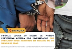 Chincha: cárcel para sujetos acusados de usar a adolescente para robar celular a menor