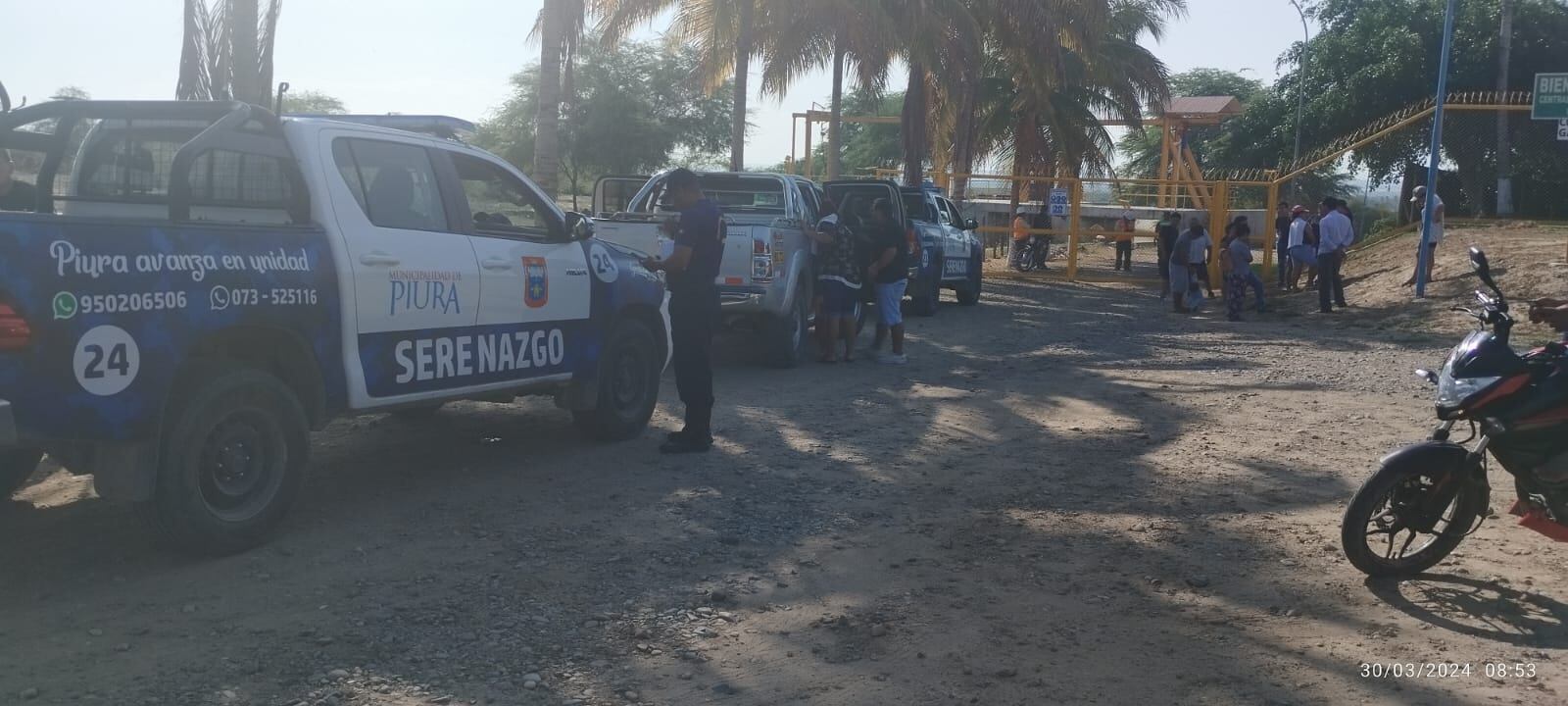 Personal de serenazgo de la comuna piurana apoyó con el traslado del cuerpo del agricultor a la morgue de Piura