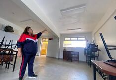 Filtraciones de agua se presentan en colegio Benito Linares en Arequipa entregado en el 2023 (VIDEO)