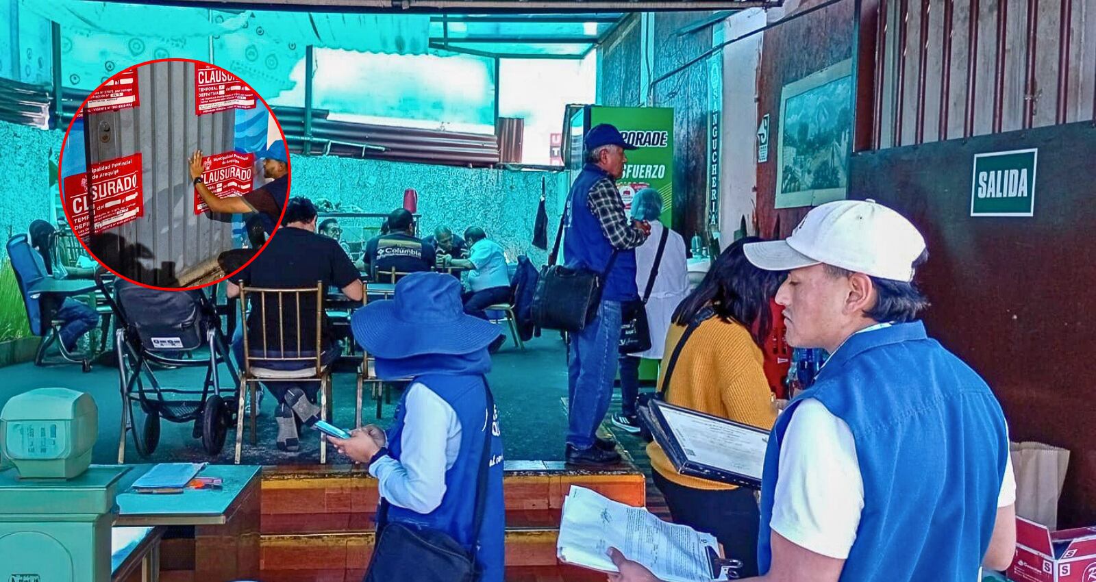 Clausuran cuatro locales en el Centro Histórico de Arequipa por incumplir normativas. Foto: MPA.