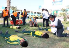 Simulacro 2024: cultura de prevención en estudiantes de varios colegios de Ica