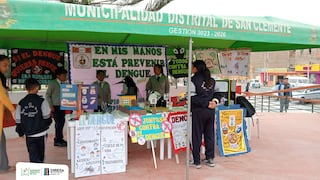 Pisco: “Cole Seguro sin Dengue y sin Zancudo” promueve prevención en centros educativos