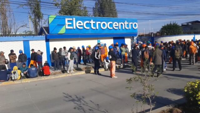 Huancayo: Sindicatos de construcción civil se enfrentan por obra de Electrocentro (VIDEO) 