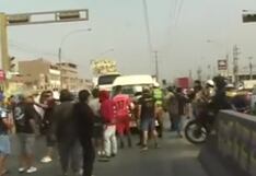 Paro de transportistas en Lima: obligaron a bajar pasajeros en Puente Piedra (VIDEO)