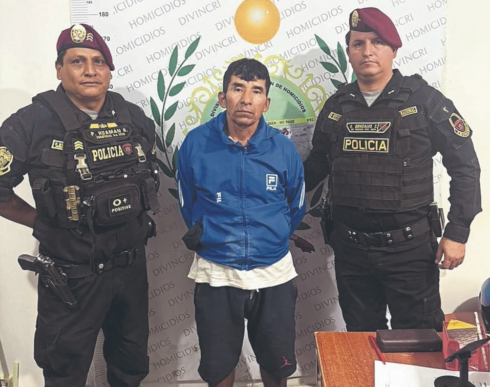 Feminicida fue detenido por los agentes policiales.