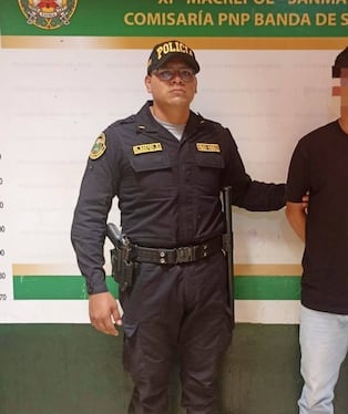 Detienen a ciudadano por presunta suplantación de votante en local de sufragio en San Martín. Foto: PNP.