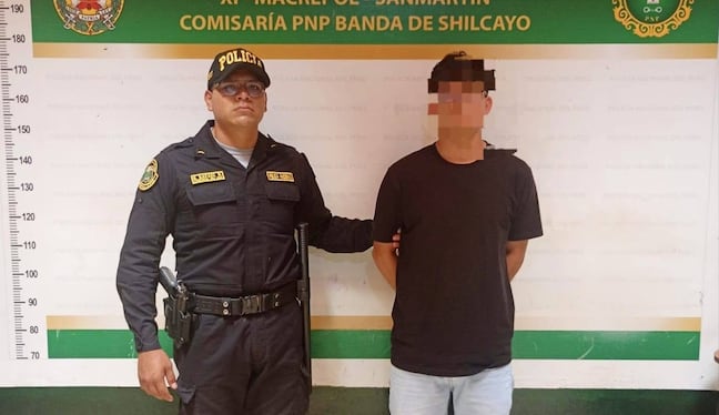 Detienen a ciudadano por presunta suplantación de votante en local de sufragio en San Martín. Foto: PNP.