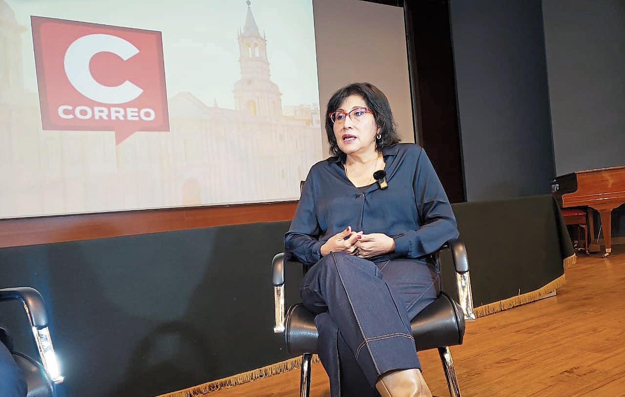 Mónica Cáceres, editora de Diario Correo Arequipa (Foto: Omar Cruz/@photo.gec)