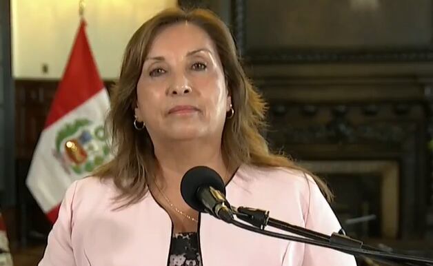 Dina Boluarte en mensaje a la Nación.