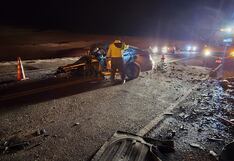 Arequipa: Dos conductores mueren en el choque de sus unidades en la carretera Panamericana Sur