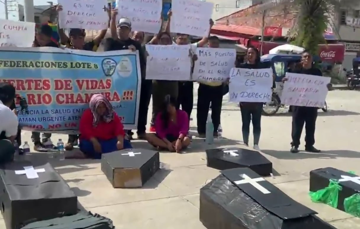 Protesta. (Captura de Canal N)