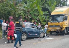 Satipo: DJ y conductor mueren en brutal impacto entre colectivo y camión (FOTOS)