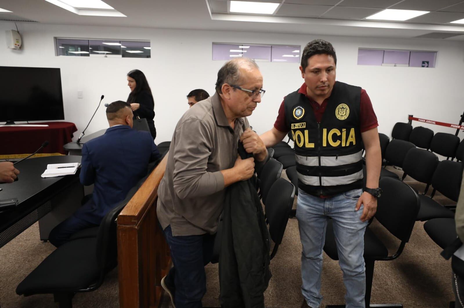 PRESO. Nicanor Boluarte estará preso hasta el 20 de mayo, salvo que la Fiscalía solicite una medida más gravosa en su contra. (Foto: Poder Judicial)