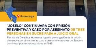 “Joselo” continuará con prisión preventiva y caso por asesinato de tres personas en Sucre pasa a juicio oral