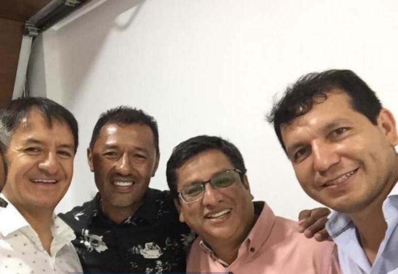 César Vásquez con Alejandro Sánchez, el dueño de la famosa casa de Sarratea, en Breña