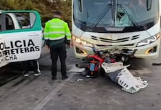 Chincha: motociclista muere tras choque con bus en la antigua Panamericana Sur