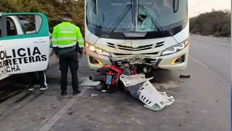 Chincha: motociclista muere tras choque con bus en la antigua Panamericana Sur