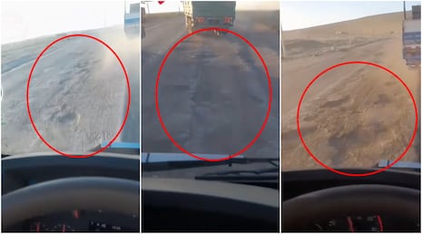 Transportistas reclaman por el mal estado de la Panamericana Sur entre Nasca y Arequipa