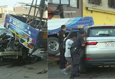 San Juan de Miraflores: Choque de camioneta y camión deja un conductor herido