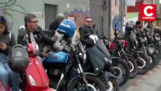 Motociclistas se movilizan contra prohibición de circular en la Costa Verde