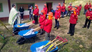 Viceministro de Promoción del Empleo inauguró obras del programa Lurawi Perú en Huancabamba