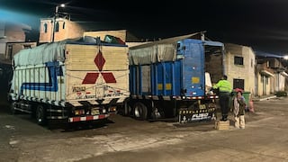 Tacna: Incautan camiones y alimentos de contrabando valorizados en 335,000 soles