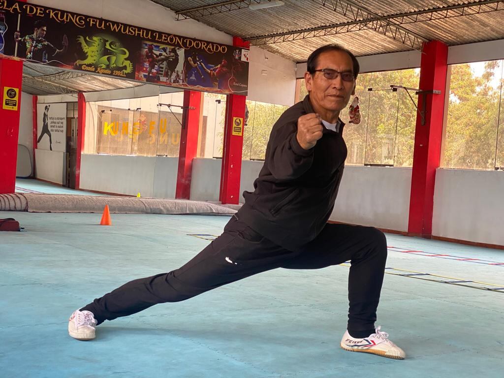 Noland Huaylla, presidente de la Liga Deportiva Distrital de Kung Fu de Arequipa y director del León Dorado. (Foto: Omar Cruz)