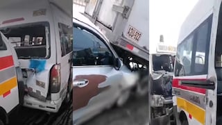 Independencia: Choque múltiple deja casi 20 heridos