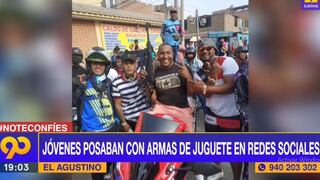 Intervinieron a jóvenes tras portar armas de plástico durante grabación de videoclip en El Agustino
