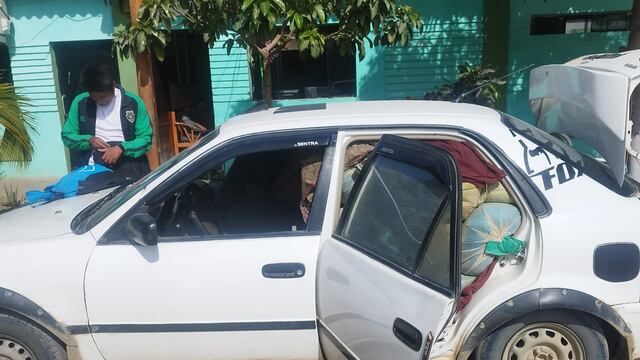Sullana: Automóvil llevaba camuflados 21 sacos de combustible de contrabando