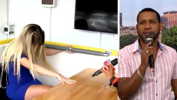 Brunella Horna se somete a simulador de sismo 2