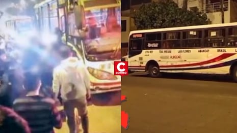 SMP: sicarios en motocicleta balean unidad de empresa Huáscar con pasajeros a bordo